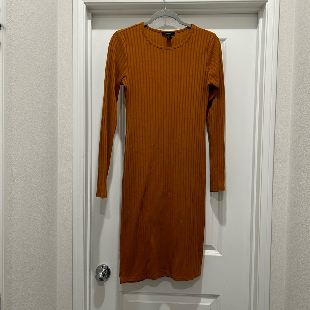 Midi long sleeve dress